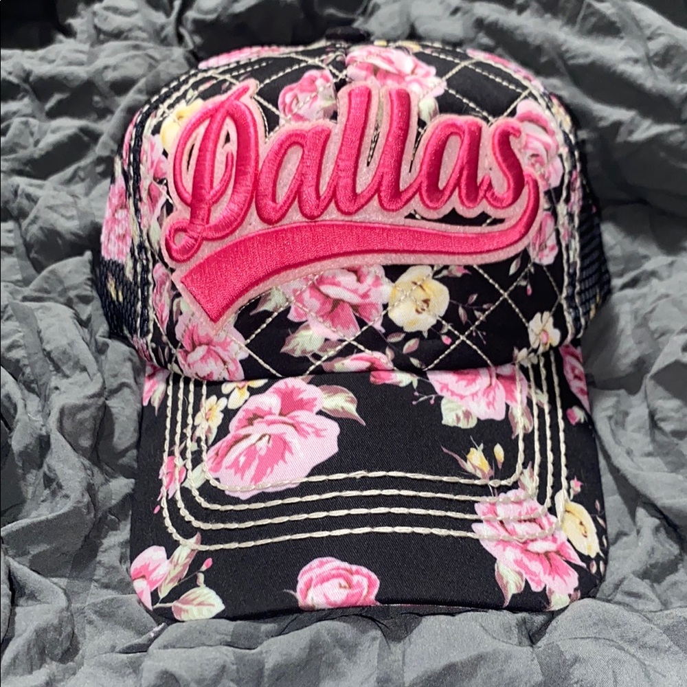Robin Ruth Black and Pink DALLAS Mesh Cap